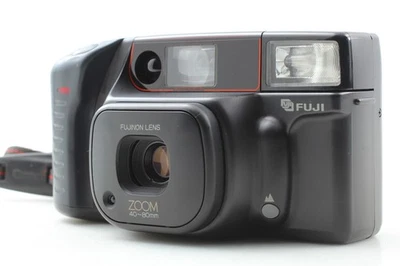 [MINT]FUJI Zoom Cardia 800 Date AF Black 35mm Point & Shoot Film Camera Fr JAPAN - Image 1 of 4