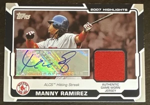 Manny RAMIREZ🔥2008 Topps Highlights Jersey Relic AUTO #HAR-MR 4/25 Red Sox📈 - Picture 1 of 2