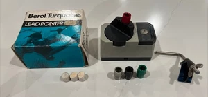 Vintage Drafting Tool, Berol Turquoise 17 Lead Pointer Pencil Sharpener in Box - Picture 1 of 16
