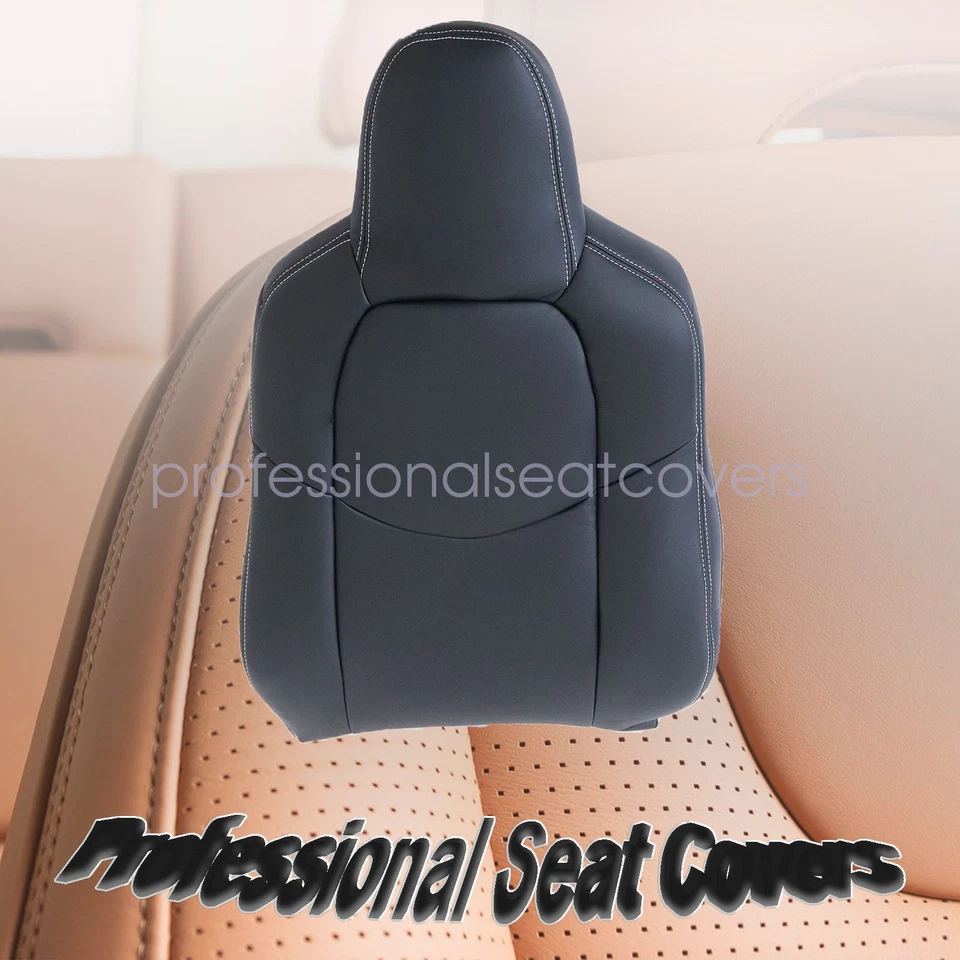 Fits For 2009 2010-2014 Mazda MX-5 Miata Driver Top Leather Seat Cover - Black - Image 1 of 4