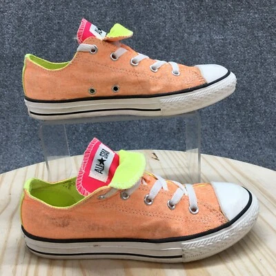 Converse Zapatos Juveniles 3 Chuck Taylor Tenis Naranja Con Cordones Puntera Redonda 637348F Foto 1 de 4
