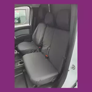 Tailored Waterproof Front 3 Black Seat Covers for Renault Kangoo 2022+ - Picture 1 of 4