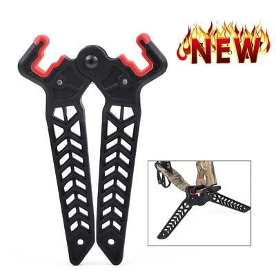 ELONG OUTDOOR Archery Bow Kick stand Legs for shooting hunting range Black Color Black 1 Pack