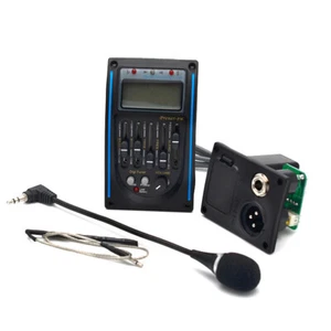 5 Band EQ Equalizer Akustikgitarre Vorverstärker Piezo Tonabnehmer mit Mikrofon - Bild 1 von 10