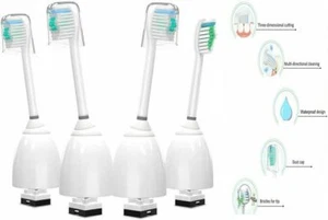 4 testine di ricambio adatte per Philips HX7001/7002 Elite Standard Xtreme - Foto 1 di 6