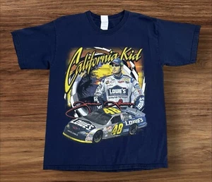 Vintage Jimmie Johnson T-Shirt 2002 Herren L California Kid Lowes 48 NASCAR 2-seitig - Bild 1 von 9