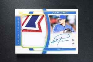 2020 Panini National Treasures Gold Holo #201 Joe Palumbo Jersey Auto RC #/99