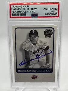Harmon Killebrew Twins 2001 Fleer Greats of the Game signed Autogramm PSA DNA *6 - Bild 1 von 2