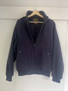 Vintage Norwellan Bluey Jacket Junior Wool Jacket Navy Made in Australia Sz 102R - Picture 1 of 5