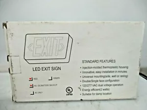 NUEVO LETRERO DE SALIDA LED THOMAS & BETTS QLXN500RN - Imagen 1 de 4