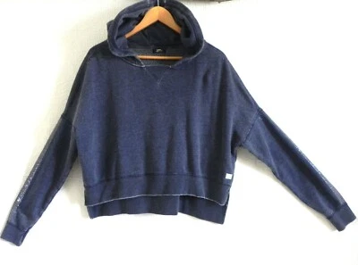 Sudadera con Capucha Butter Súper Suave RARA Manga Larga Alto-Bajo Recorte Estrás Talla Grande S Foto 1 de 4