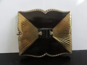 Fabulous Art Deco French Design Compact Mirror Vanity Case RARE COLLECTIBLE!!! - Picture 1 of 8