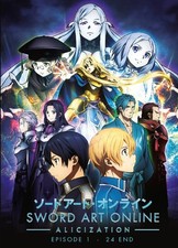 DVD Sword Art Online Season 3 Alicization Episode 1-24 Anime Box set ENGLISH Dub