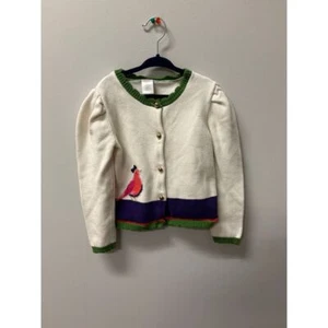 Gymboree Kids Cardigan with bird Knit sweater - Picture 1 of 7