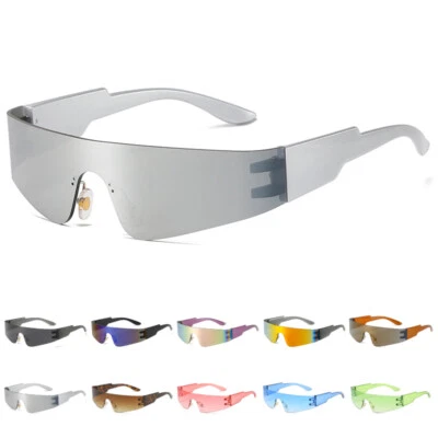 Gafas de sol futuristas envolventes Cyberpunk Gafas de sol Tonos Moda Gafas Foto 1 de 4