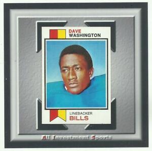 1973 Topps DAVE WASHINGTON #42 MINT **Awesome football card** TD87
