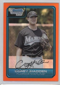 2006 Bowman Draft Chrome Draft Picks Orange Refractor /25 Corey Madden #DP39