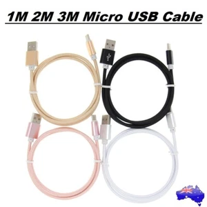 1M 2M 3M Flat MICRO USB CABLE DATA CHARGER FOR Samsung LG Sony HTC Kindle - Picture 1 of 12