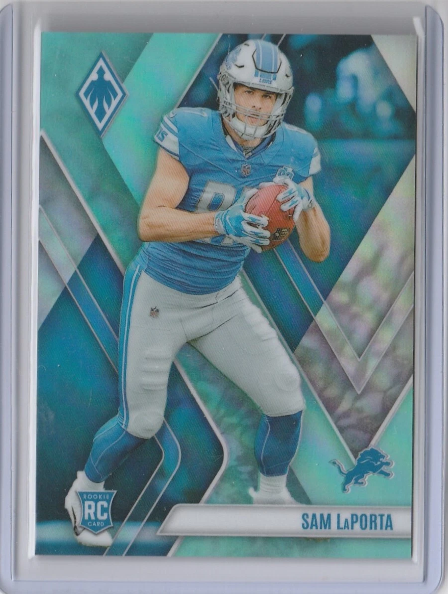 2023 Phoenix #115 Sam LaPorta Rookie Teal Refractor #’d /150 Silver DET Lions RC