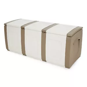 Homeplast Bold 79 Gallon Plastic Storage Trunk Resin Deck Box (Open Box) - Picture 1 of 9