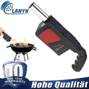 Mini Grillventilator Luftgebläse mitGriff Outdoor Camping Picknick Holzkohlegril - Bild 1 von 10