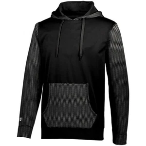 Holloway Mens 2XL Range Hoodie Moisture Wiki Polyester Pocketed Black - Photo 1/8