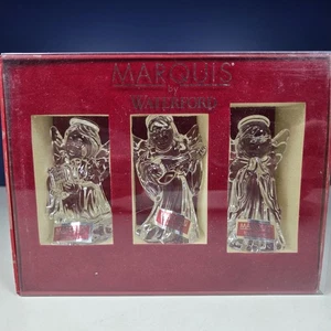 MARQUIS von WATERFORD 3er Set Kristall Krippe Engel mit Box - Bild 1 von 6