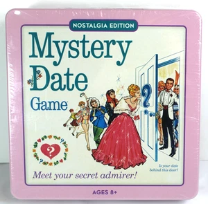 Juego Mystery Date Edición Nostalgia. Caja y tapa metálica (estaña). Edades 8 en adelante. - Imagen 1 de 4