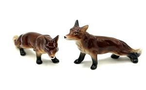 Vintage Relco Ceramic Red Fox Salt & Pepper Shaker Set Japan #H75 - Picture 1 of 13