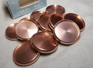 New 11 Levenger 1" Inch Aluminum Rose Gold Discs Circa, Arc, Discbound Notebooks - Picture 1 of 2