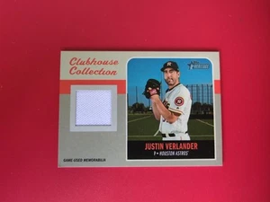 2019 Topps Heritage Clubhouse Sammlung # CCRJV - Justin Verlander KOSTENLOSER VERSAND  - Bild 1 von 2