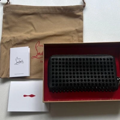 Christian Louboutin ​​​​​​​Auth Studs Spike Long Wallet Bifold w/ All in photo - Image 1 of 4