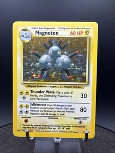 Magneton 9/102 Base Set Holo Rare Graded Pokemon Card - Picture 1 of 24