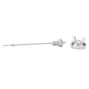 3xe Edelstahl Luftkappe Düse Nadelspitze Zubehör Fit Für W-101 Pneumatische Spr - Bild 1 von 8