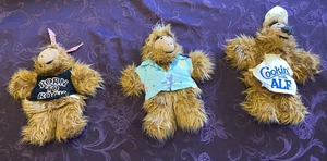 ALF Handpuppen (Burger King 1988) 3 Stück - Hawaii, Rock, Kochen - Bild 1 von 11
