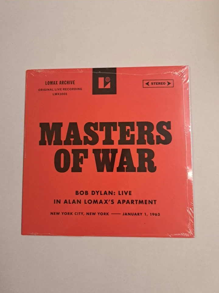 BRAND NEW BOB DYLAN MASTERS OF WAR RSD BLACK FRIDAY 2025  7 INCH SINGLE RECORD - Image 1 of 1