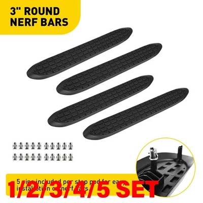 Almohadilla de repuesto Nerf Bar para tubos redondos de 3" antideslizante almohadilla de paso de repuesto 1-5SET Foto 1 de 4