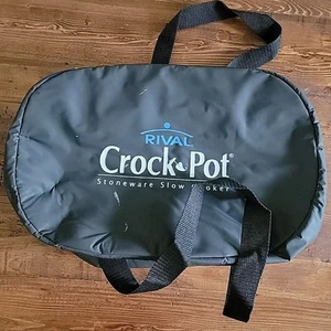 Rival Crock Pot Insulated Carrier Travel Bag Case for Large Oval Slow Cooker BLK - Picture 1 of 7