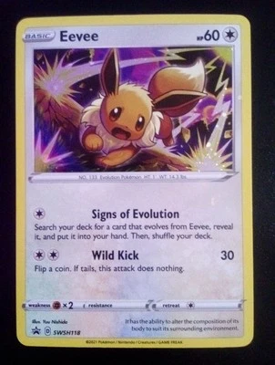 Eevee SWSH118 SWSH: Sword & Shield Promo Cards Holo - Image 1 of 2