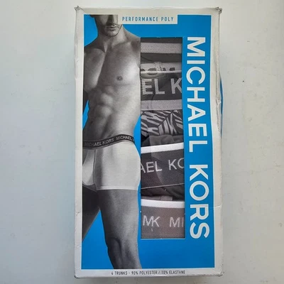 Michael Kors Performance Poly Stretch 4 Pack Boxer Briefs Tagless Msrp $59.50 - Image 1 of 2