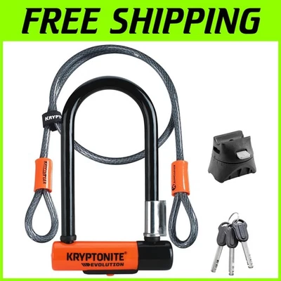 Secure Bike U-Lock with Mounting Bracket - Image 1 of 4