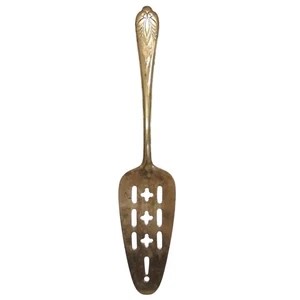 Vintage Goldfarben Durchbohrt Kuchenheber Spatel Dessertheber Made in Japan - Bild 1 von 6