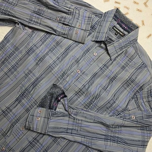 Camicia uomo International Laundry XL modello a quadri manica lunga con bottoni - Foto 1 di 14