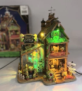 Lemax Spooky Town Grisley's Greenhouse Complete 2010 Retired Works Repaired READ - Picture 1 of 18