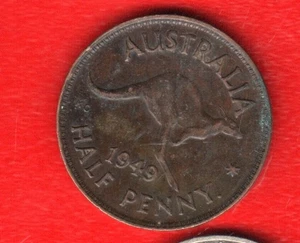 AUSTRALIA 1/2 PENNY 1949 - Picture 1 of 2
