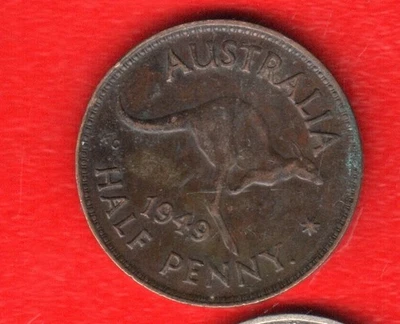 AUSTRALIA 1/2 PENNY 1949 - Image 1 of 2