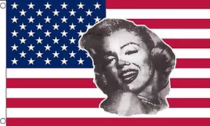 BANDERA DE ESTADOS UNIDOS MARILYN MONROE 5x3 pies 150 cm x 90 cm banderas AMERICANA - Imagen 1 de 1