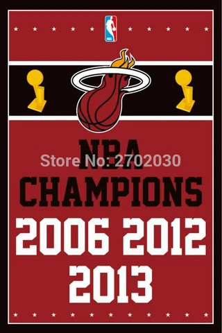 Miami Heat Flag 3x5ft Banner Polyester basketball World Champions heat001 Cover