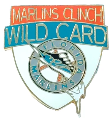 MLB Florida Marlins "Marlins Clinch Wild Card" 1997 Lapel Pin - Image 1 of 2