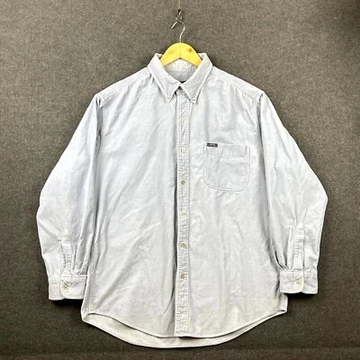 Chaps Ralph Lauren Mens Corduroy Shirt Size L Grey Long Sleeve Button Down - Image 1 of 4